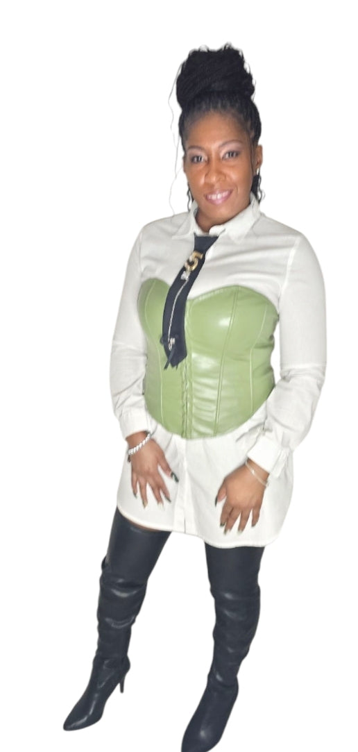 Green Fashion Corset