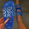 Blue Bandana Slides - Soles 4 Divas