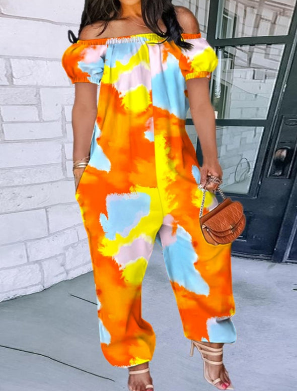 Orange Tie Dyed Jumper